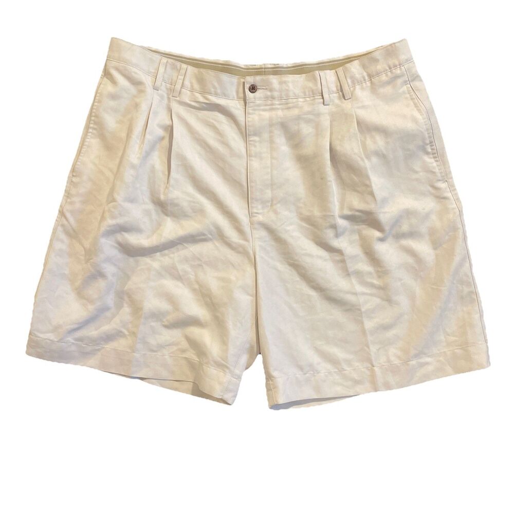 🏝  Hawaiian Tropic Ivory Men’s Shorts Rayon/Polyester W 44" 819